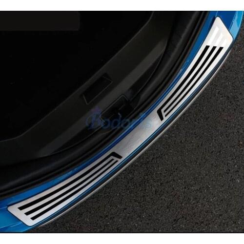 For Toyota RAV4 XA40 2016 2017 2018 Stainless Steel Rear Trunk Door Sill Plate Tail Gate Bumper Guard Car Styling Accessories