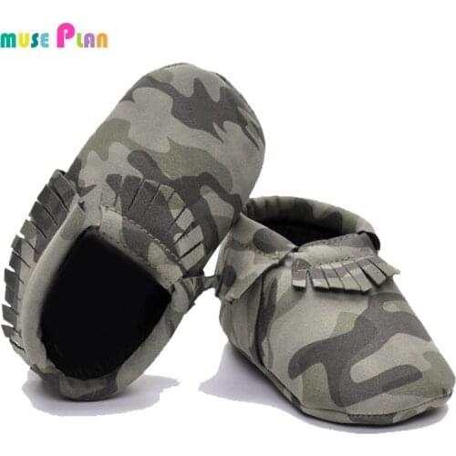 Tassels PU Leather Newborn Baby Shoes Boy Girl Baby Soft Soled Non-slip Footwear Crib Shoes Sneakers First Walke