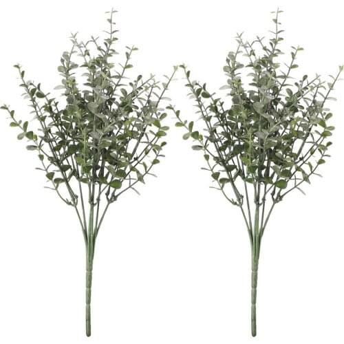 Artificial Eucalyptus Simulation Plant Garden Outdoor Decoration 35cm Potted Plants Basket Pot Wedding Background Multifunction