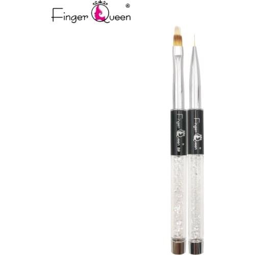 2 style Black Metal Penholder Nail Art Nail Brush Nail Tips Draw Painting Brush Manicure Set Drawing Liner Pen B073