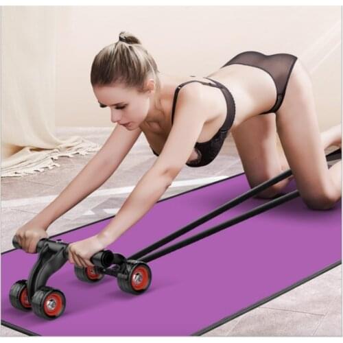 Wheel Abdomen Four Wheeler Roller Training Abdominal Muscle Wheel Lazy Sports Fitness Small Fitness Equipment Home