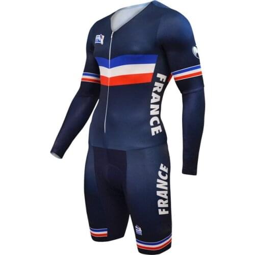 2016 FRANCE NATIONAL TEAM Skinsuit Bodysuit Summer LONG Cycling Jersey Sets MTB Bike Bicycle Clothing MTB Maillot Ropa Ciclismo