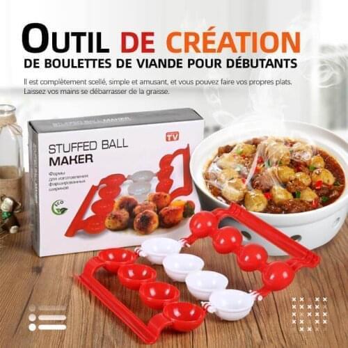 Kitchen Plastic Meatball Mold Making Fish Melon Ball Self Stuffing Food Cooking Machine High Temperature Resistance Tools
