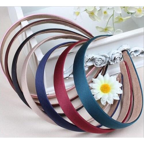 Hair hoop Colored Satin Covered Resin ribbon hair band hair Accessories width :2.5cm headbands woman/girl/Lady 50PCS FJ3114