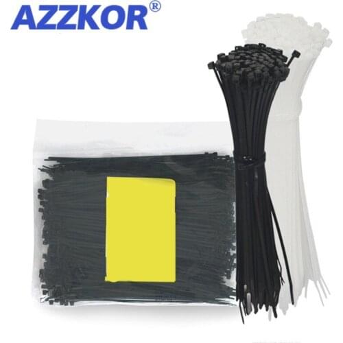 Pneumatic BLACK Cable-Ties Ties-Straps Plastic Self-Locking Nylon Ties3*60/80/100/120/150/200MM 100Pcs