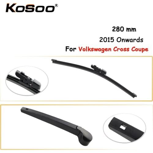 KOSOO Auto Rear Wiper Blade For Volkswagen Cross Coupe,280mm 2015 Onwards Rear Window Windshield Wiper Blades Arm,Car Accessorie