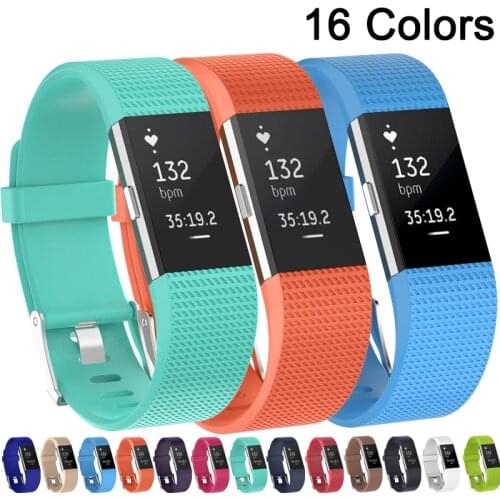 Silicone strap For Fitbit Charge 2 band correa Bracelet For Fitbit Charge 2 strap Wristband For Fitbit Charge 2 band strap