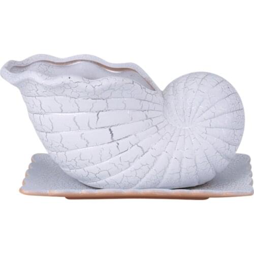 Crack glazed interior creative green rose rectangular bonsai potted plant bottom perforated household ceramic flowerpot