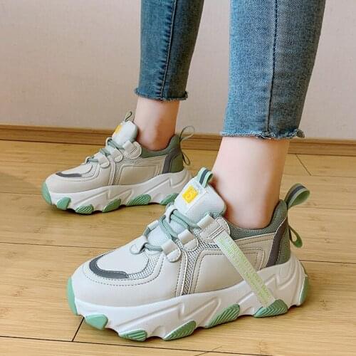 Womens sneakers Spring Autumn new Fashion color matching low-top non-slip thick bottom casual wild trend womens shoes U27-49