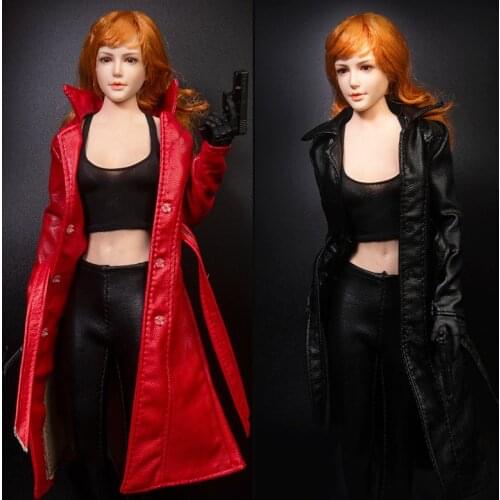 1/6 Scale Female Dolls Long Trench Coat Windbreaker Jacket for 12 Inches Action Figure Model Toys Collection