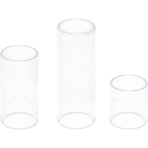 1 Set 28/50/69mm String Finger Slide Glass Bottle Neck for Electric Guitar