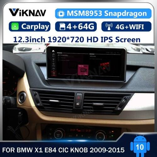 Android 10.0 12.3inch Car Radio Player For BMW X1 E84 CIC Knob 2009-2015 GPS Navigation Car auto Stereo Carplay DVD Multimedia