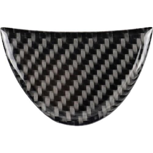 Carbon fiber car steering wheel semi-circular sticker cover decal for country club member Cooper car accessories renault