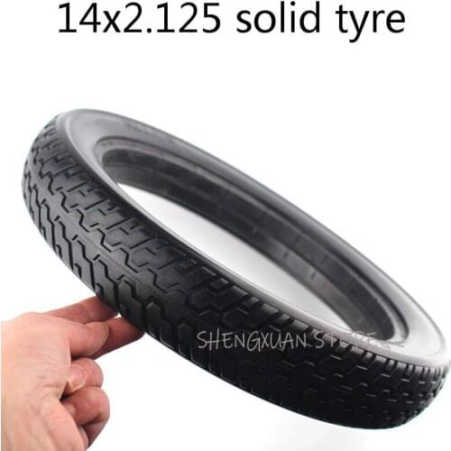 Free Shipping Wear-resisting Motorcycle tire accessories 14x2.125 Solid Rubber tyre for Many Gas Electric Scooters and e-Bike