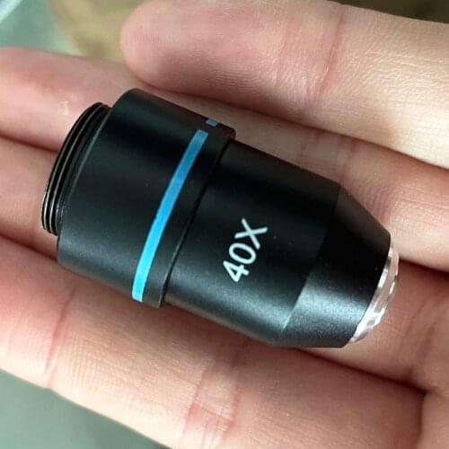 Black 175mm Biological Microscopes Lens 4X 10X 40X for OSL-002 XSP-126L XSP-ZJ206 XSP-1406 Microscope
