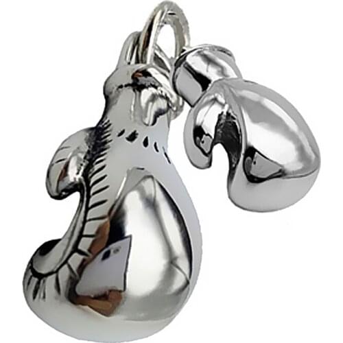 Boxing Sport Zinc Alloy Plating One big and one small glove combination pendant DIY