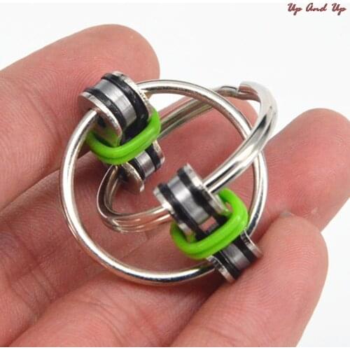 Key Ring Hand Spinner EDC Fidget Toy For Autism Spinner Reduce Stress 5.5*2.8cm