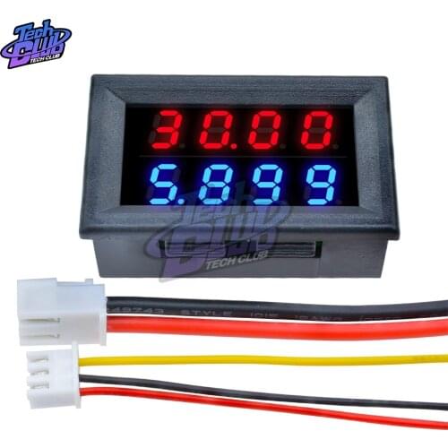 100V/200V 10A Mini Digital Voltmeter Ammeter High Precision Measuring instrument 5-Wiring 4 Bit Accurate Voltage Current Meter