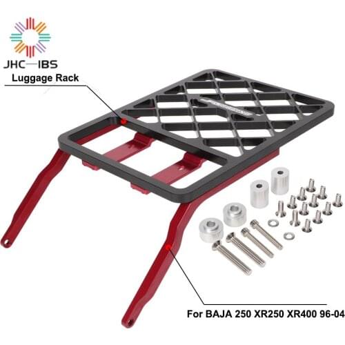 For HONDA BAJA 250 XR250 XR400 1996-2004 Motorcycle Rear Luggage Fender Luggage Rack Cargo Saddlebag Holder Shelf Bracket