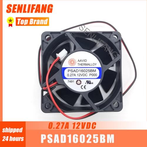 FOR THERMALLOY PSAD16025BM DC12V 0.27A S9 two-wire converter fan