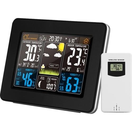 FanJu FJ3365 Indoor/Outdoor Electronic Wireless Thermometer Hygrometer Professional Temperature Humidity Meter Weather Station