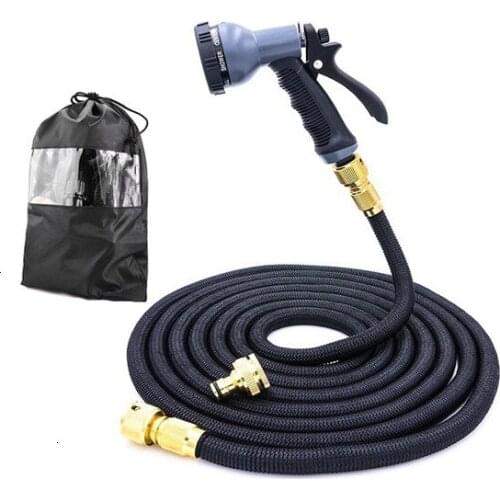 2019 NEW 25FT-200FT US EU Garden Expandable Hose Magic Flexible Water Hose Plastic Hoses Pipe With Spray Gun To Watering Car
