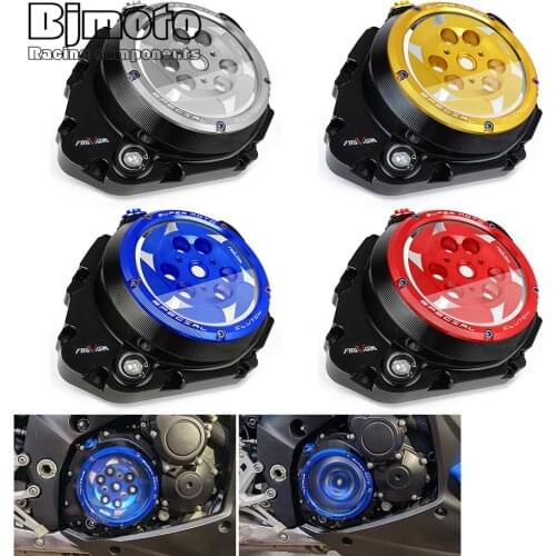 GSXR 1000 CNC Racing Clear Clutch Cover & Spring Retainer R For SUZUKI GSXR1000 2007-2008 GSXS1000 GSXS1000F 2018-2021
