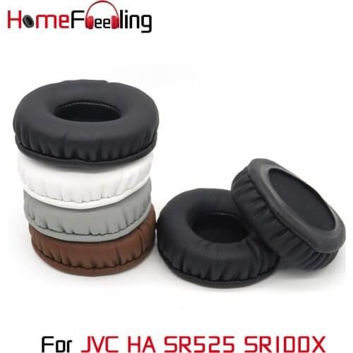 Homefeeling Ear Pads for JVC HA SR525 SR100X Headphones Super Soft Velour Sheepskin Leather Ear Cushions Replacement