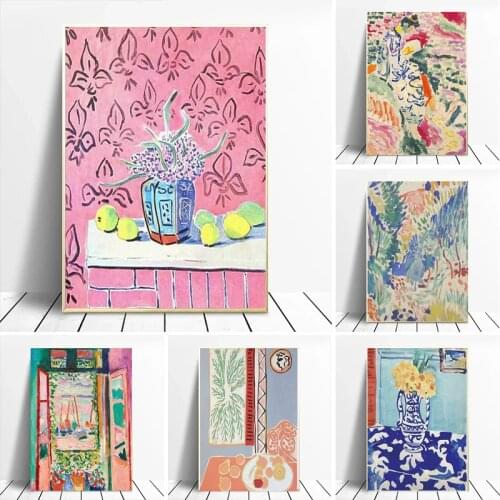 Canvas Painting Henri Matisse Retro Posters and Prints Abstract Landscape Wall Art Vintage Pictures for Living Room Home Decor