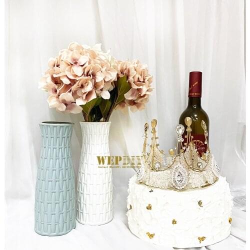 Creative vase plastic flower container nordic rattan plastic flower pot decorative vase