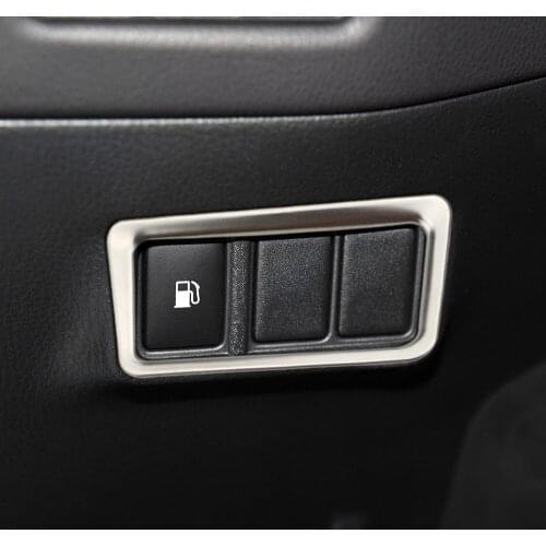 Stainless Steel Car Interior Tank Cap Cover Switch Circle Trim Sticker Fit for Toyota C-HR CHR 2016 2017 2018 2019