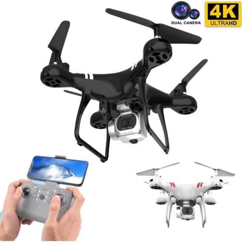 Profession KY101 Drone 4K WIFI RC Quadcopter With Camera Dual HD Aerial FPV Helicopter One Key Return Toys For Boys Gift Child