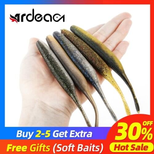 Ardea Soft Lures worm Baits Fishing Lure 155/133mm Shad Double Color Silicone Bait Tail Jigging Wobblers Bass Pike Fishing Tack