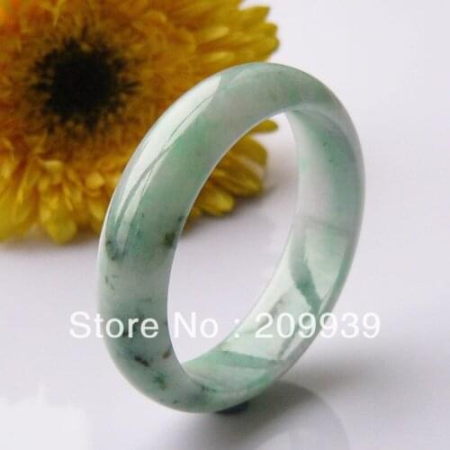 N370 Genuine A Imperial Dark Green stone stone Chinese Carved (A0427) Bracelet