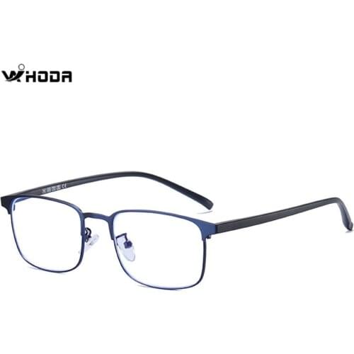 2020 New Square Anti-blue Light Glasses, Metal + TR Frame for Prescription Myopia Glasses Frames HA9019