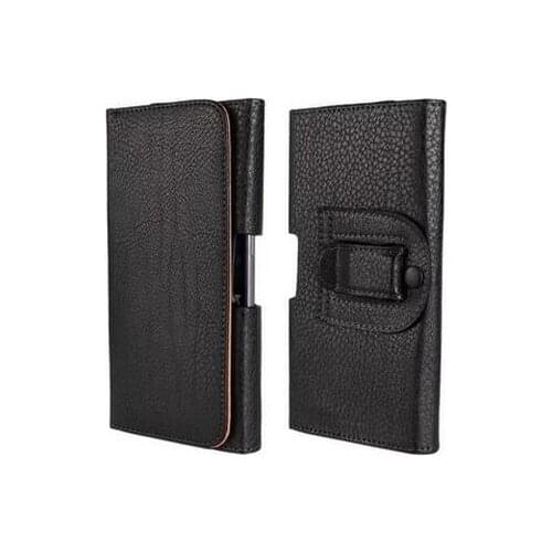 New Smooth/Lichee Pattern Leather Pouch cases with Belt Clip for 5.5 Cell phone Belt clips leather case for iphone 6P/7P 10pcs