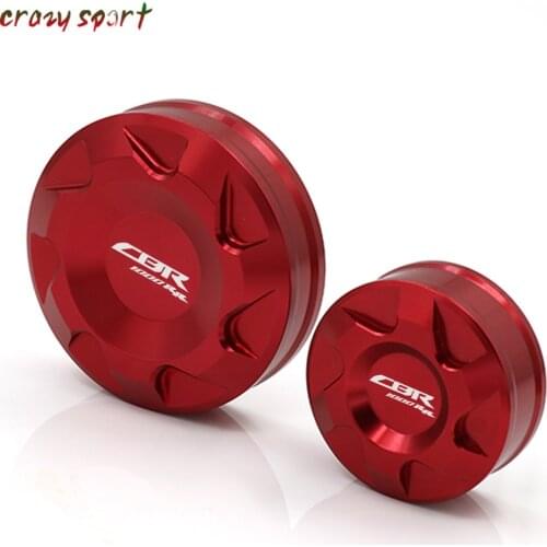 Front Rear Brake Fluid Reservoir Cover Cap For HONDA CBR1000RR 2008-2017 2016 CBR 1000RR CBR1000 RR Motorcycle Accessories