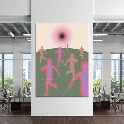 Nordic halo printing poster poster printing classic wall art canvas painting living room home decoration painting