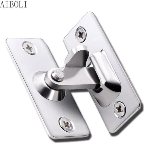 90 Degree Sliding Doors Locks Latch Right Angle Latch Stainless Steel Door Buckle For Household Bedroom Supplies Ornaments