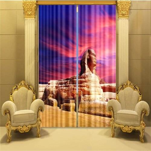 Customized Scenery Luxury 3D Blackout Window Curtain Drapes For Living room Bed room Hotel Wall Tapestry Cortinas
