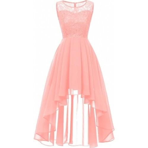 Christmas Vintage Lace Dresses Sleeveless Sexy Pink Party A-Line Chiffon Dresses Elegant Women Long Maxi Vestidos Robe Femme