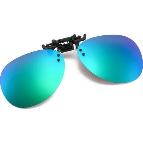 Detachable Night Vision Lens Driving Metal Polarized Clip On Glasses Sunglasses Car Driver Goggles