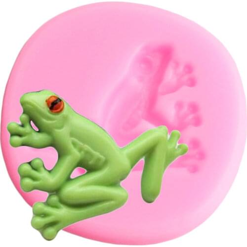 Frog Silicone Mold DIY Cupcake Topper Chocolate Gumpaste Mould Sugarcraft Fondant Cake Decorating Tools Candy Clay Resin Molds