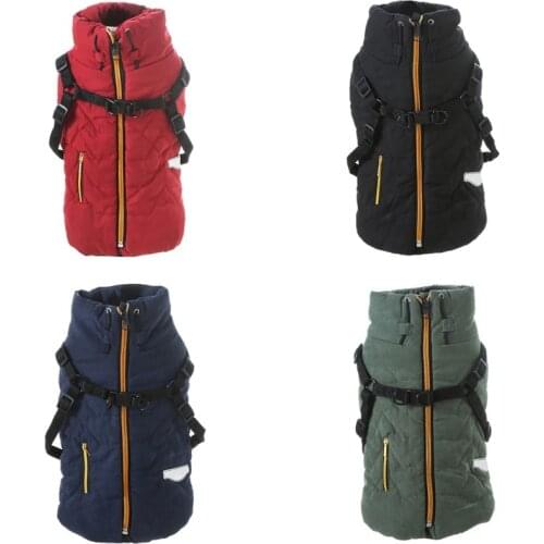 Warm Pet Clothing for Dog Clothes For Small Dog Coat Puppy Winter Padded Pet Clothes For Dogs Costume Vest Dog Jacket Harness