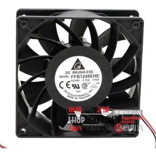 Detla Electronics FFB1248EHE F00 DC 48V 0.75A 120x120x38mm Server Cooling Fan