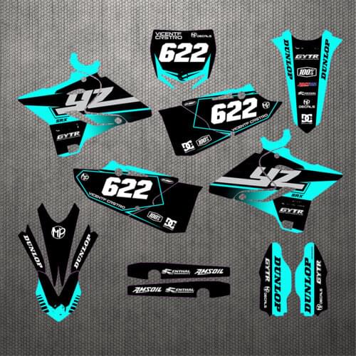 6 styles YZ125/250 2019-2015 3M Graphics DECALS STICKERS For YAMAHA YZ250 YZ125 2015 2016 2017 2018 2019 For YAMAHA 250/125 YZ