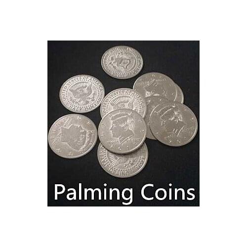 10pcs/Lot Metal Palming Coins (Half Dollar Version)- Super Thin Coin Stage Magic Illusions,Street Magic,Magic Accessories