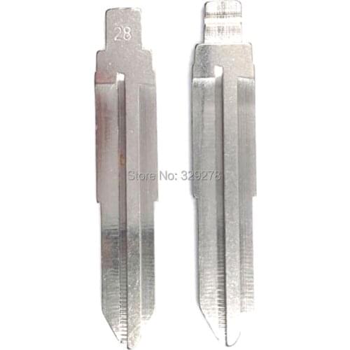10pcs/lot Metal Blank Uncut Flip KD Remote Key Blade Type #28 for Kia Key Blade NO. 28