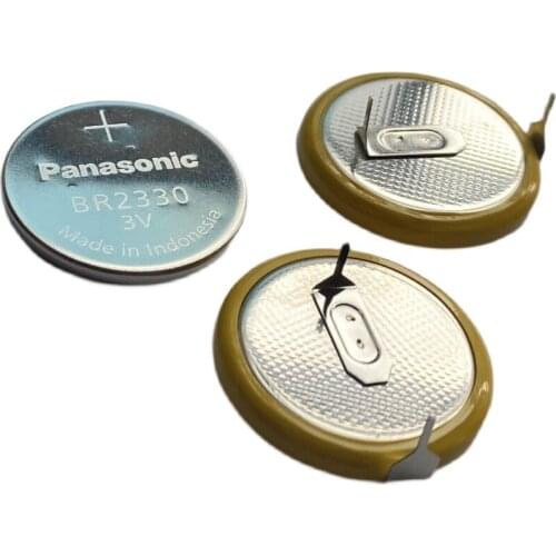 10pcs/lot Panasonic BR2330/HFN High Temperature Resistant Battery 3V Lithium Button Batteries Cell BR2330 with Soldering feet