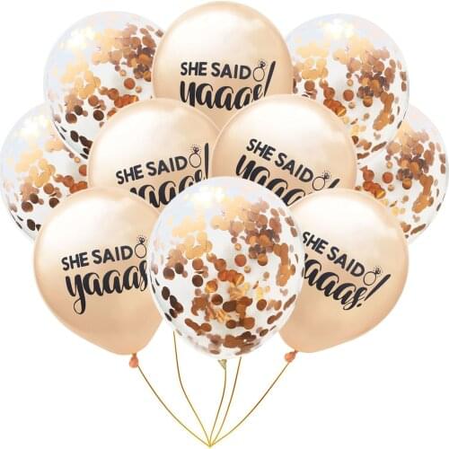 100pcs 12inch She said Yaaas Balloon